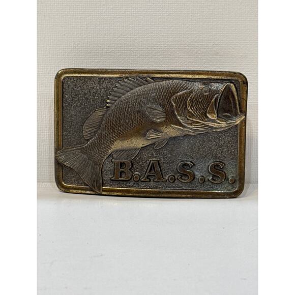BASS ANGLERS SPORTSMAN SOCIETY BELT BUCKLE MEMBER 3.25”x2” - Picture 1 of 6